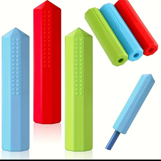 Sensory chew pencil caps