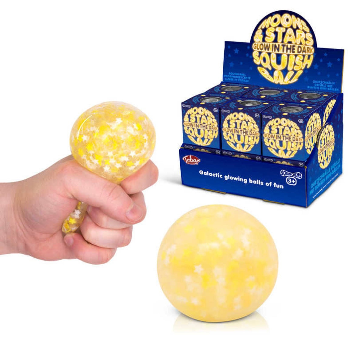 Scrunchems moon and star glow in dark ball