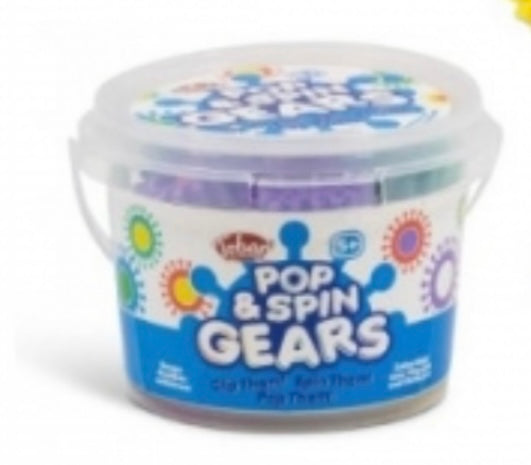 Pop and spin gears fidget