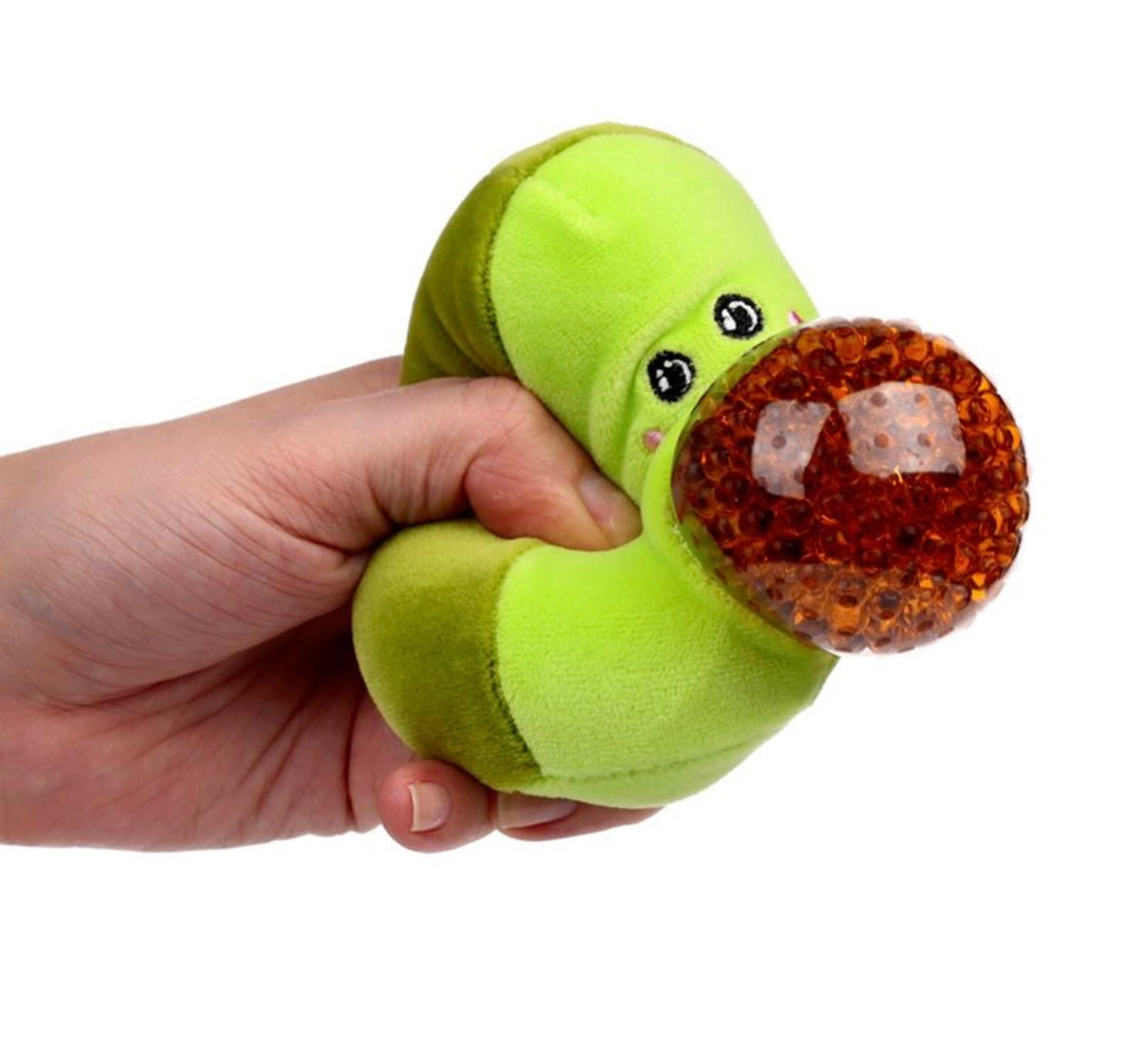 Queasy squeezie adoramal avacado plushie