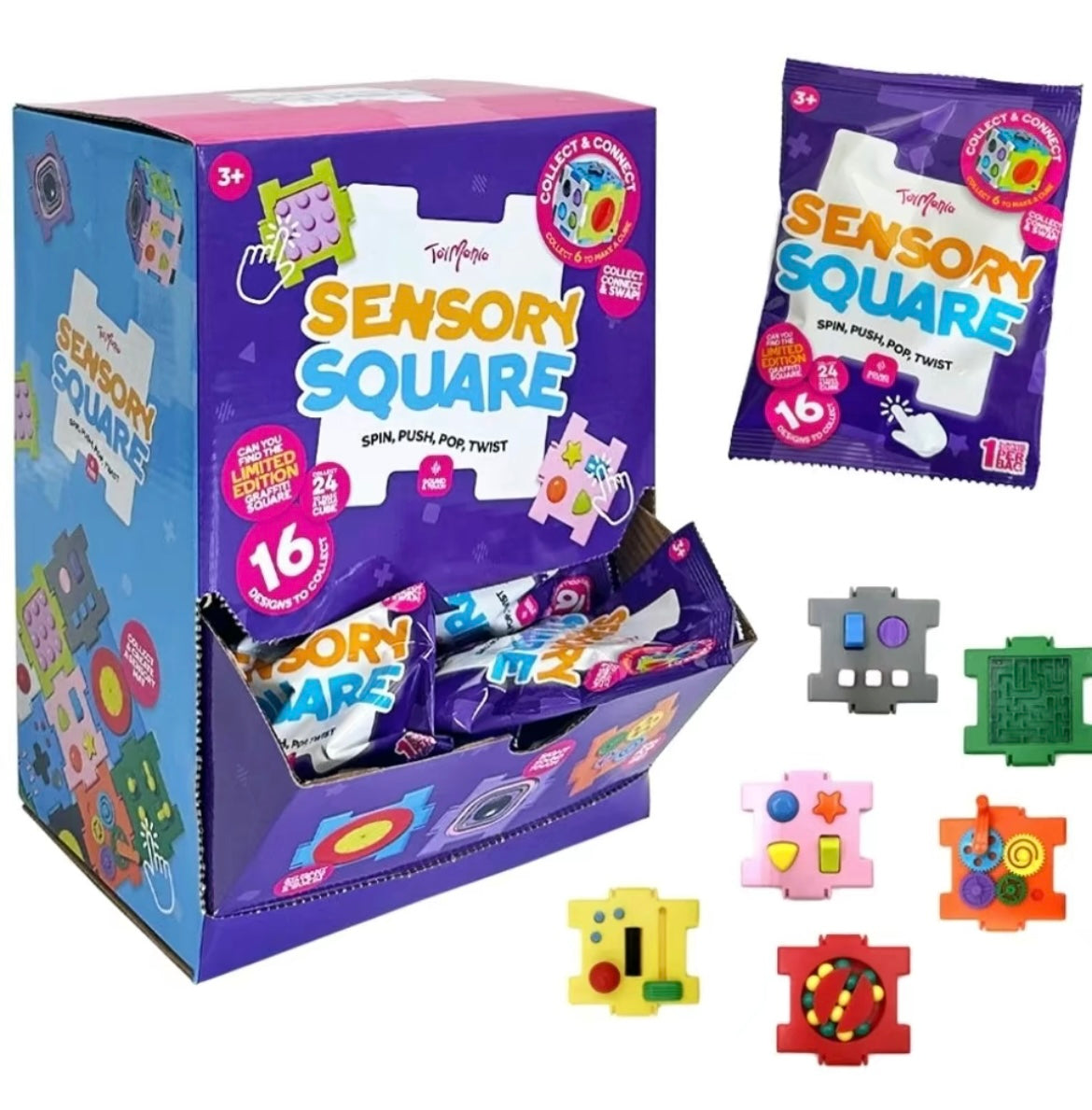 Sensory square blind bag