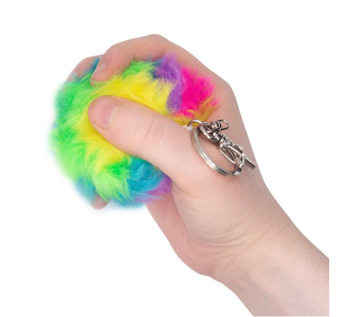 Scrunchems furry squishy keychain