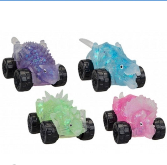 Glitter dinosaur maltose stretchy car