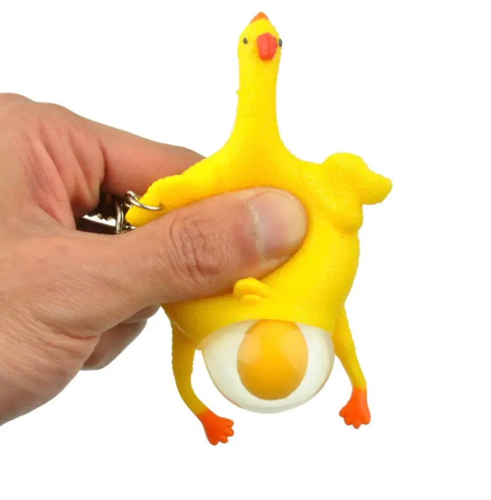 Rubber roaster keychain stressball fidget