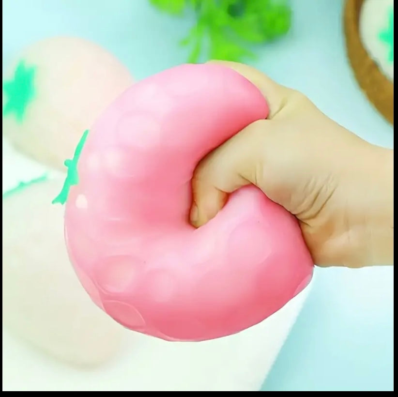 Colour changing strawberry stressball