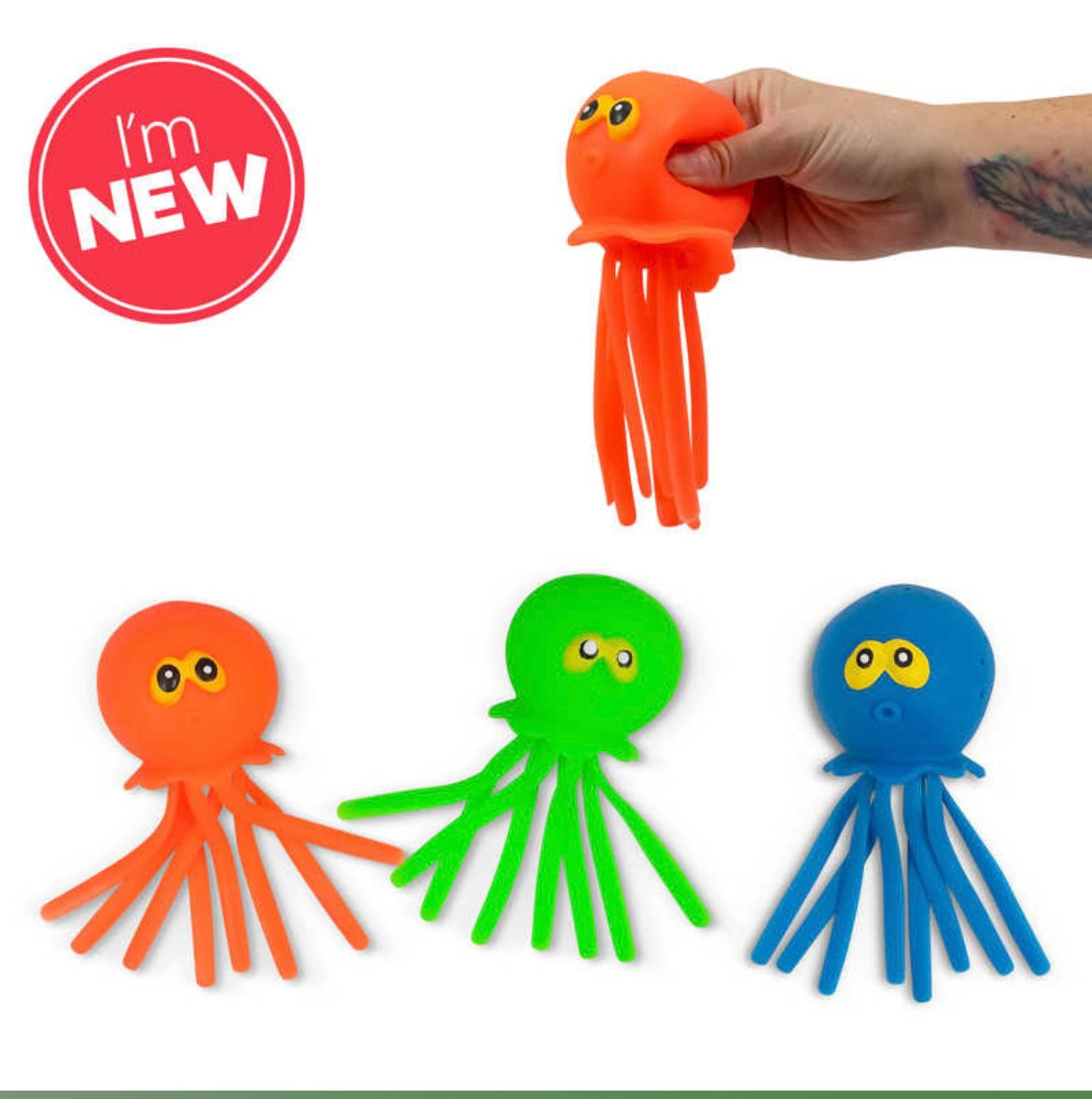 Splashy octopus squishy water play fidget