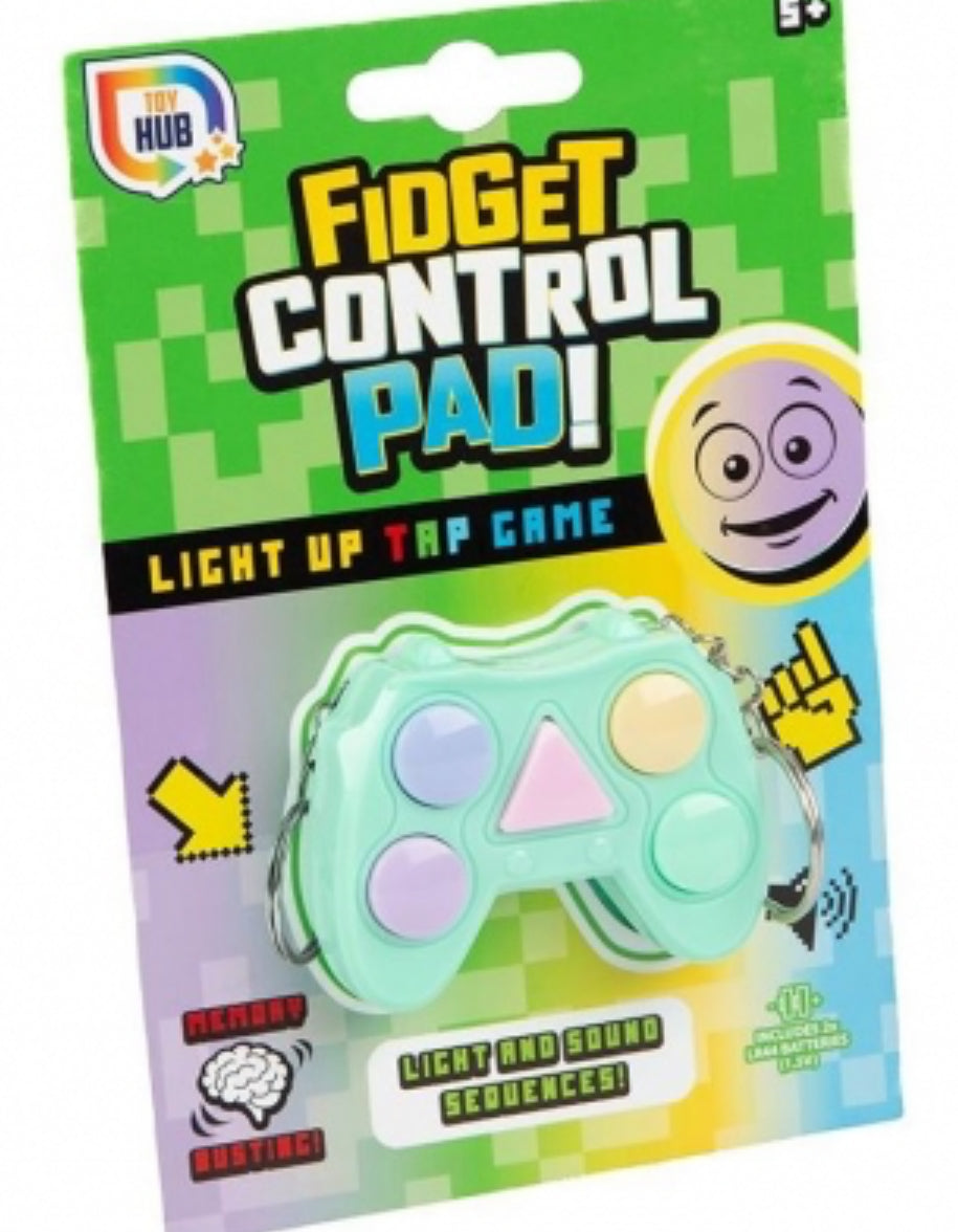 Fidget control pad light up game