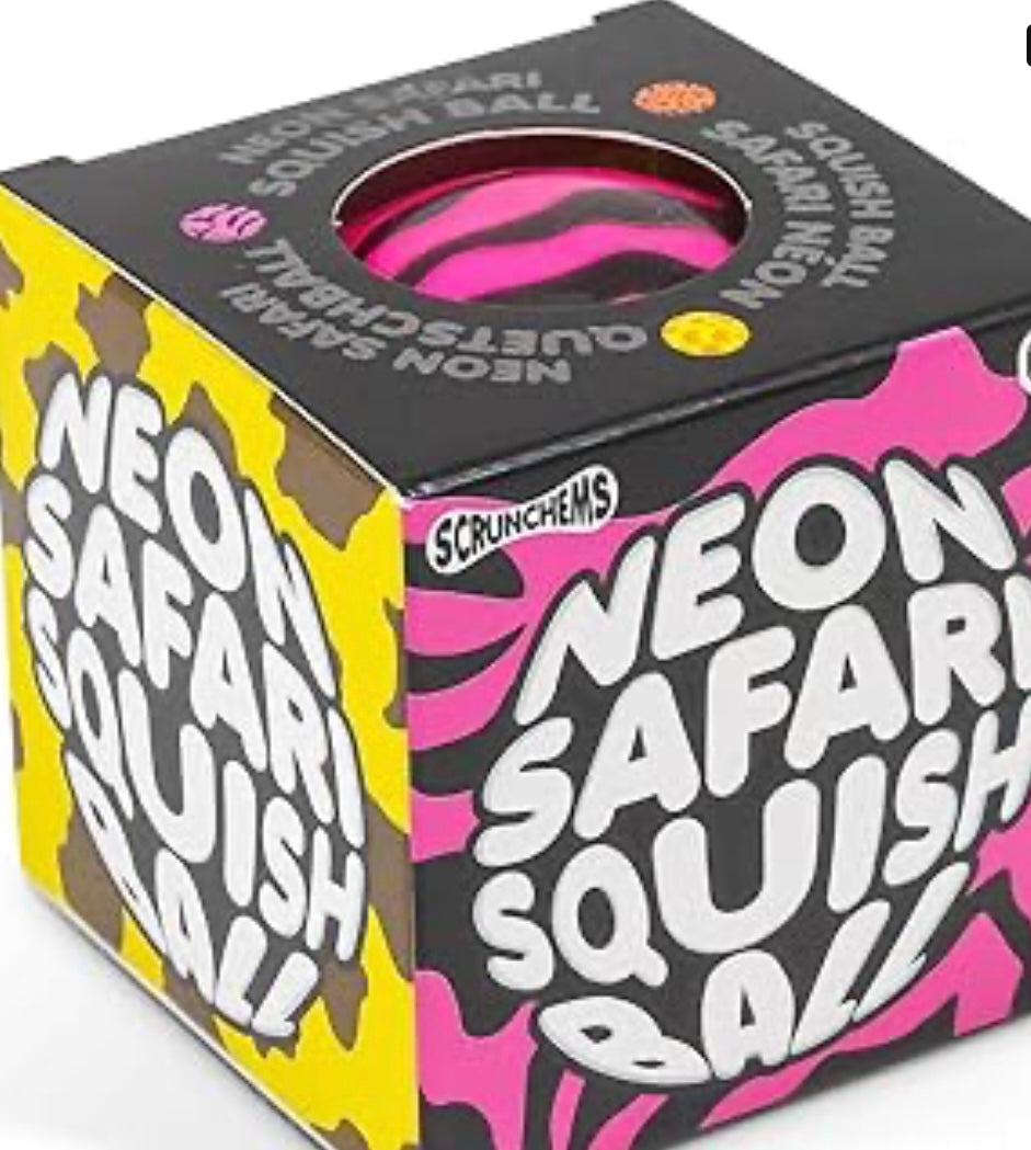 Scrunchems neon safari squish ball