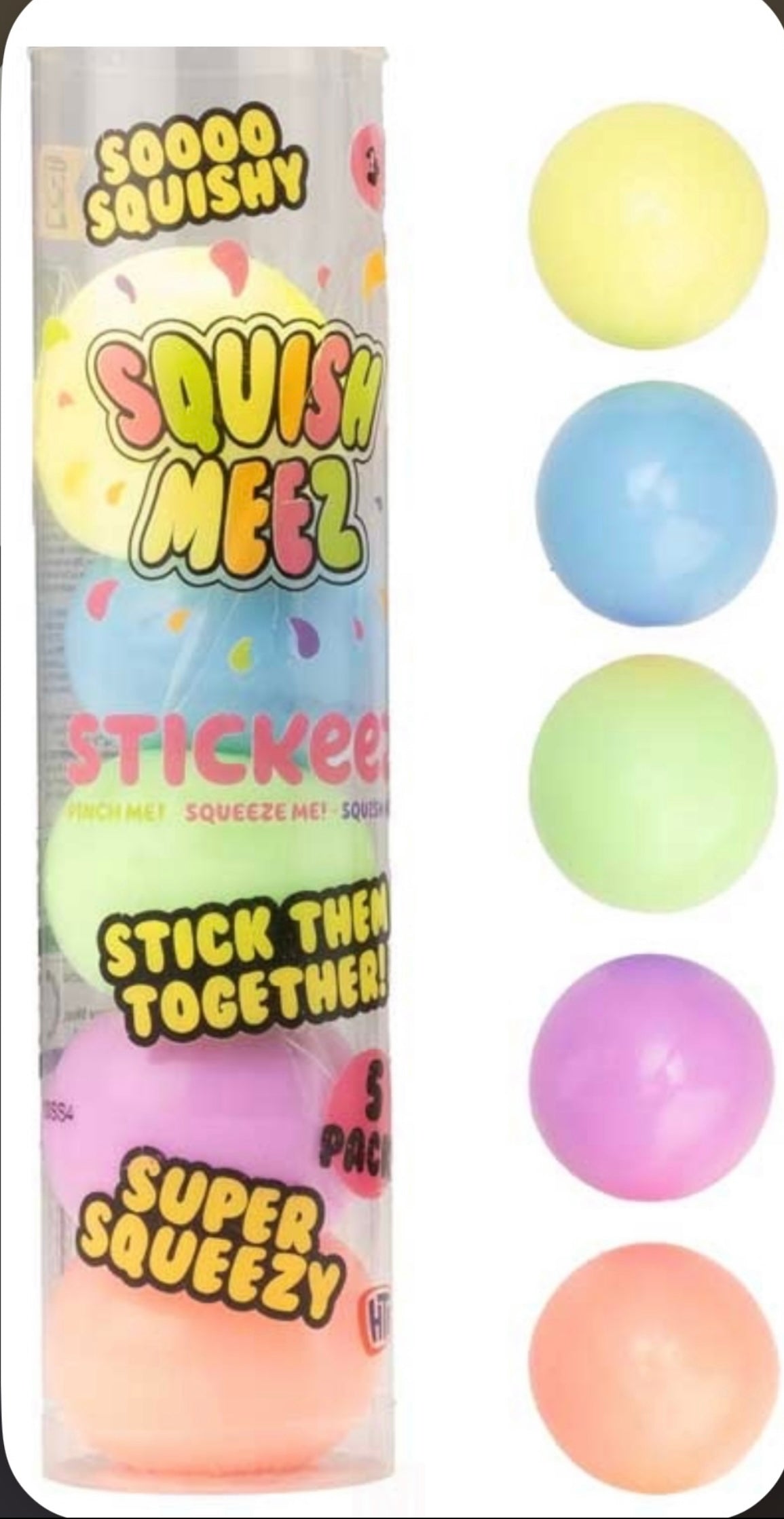 Squish meez stickeez squishy balls