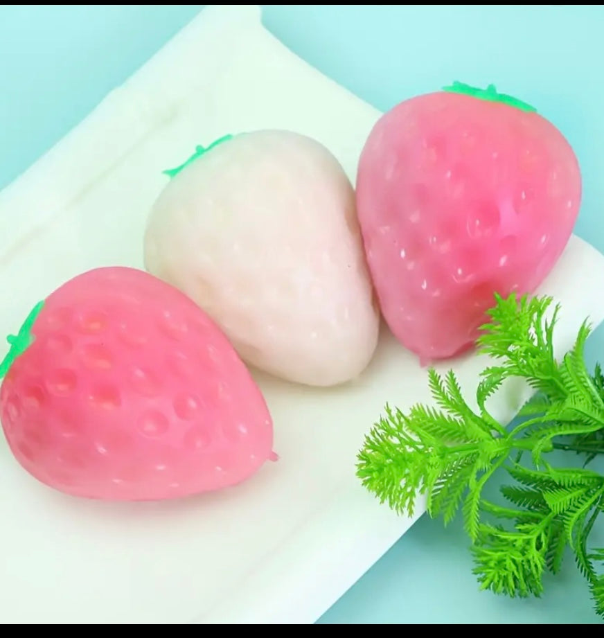 Colour changing strawberry stressball