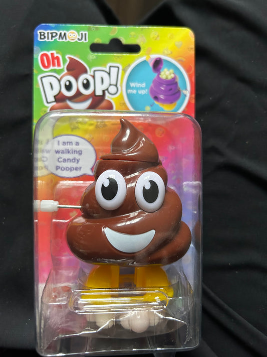 Bipmoji oh poop wind up candy dispenser