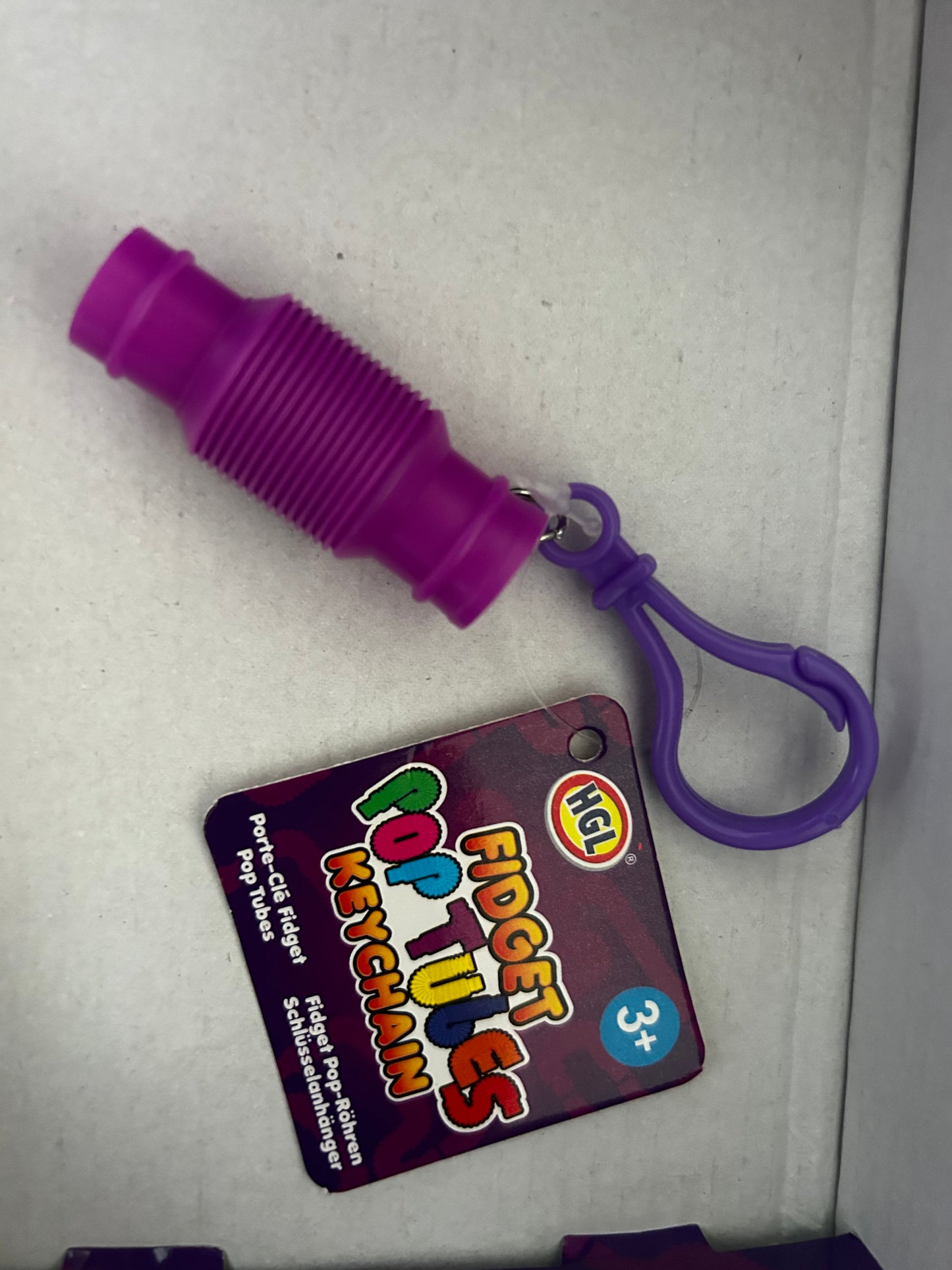 Mini poptube fidget keychain