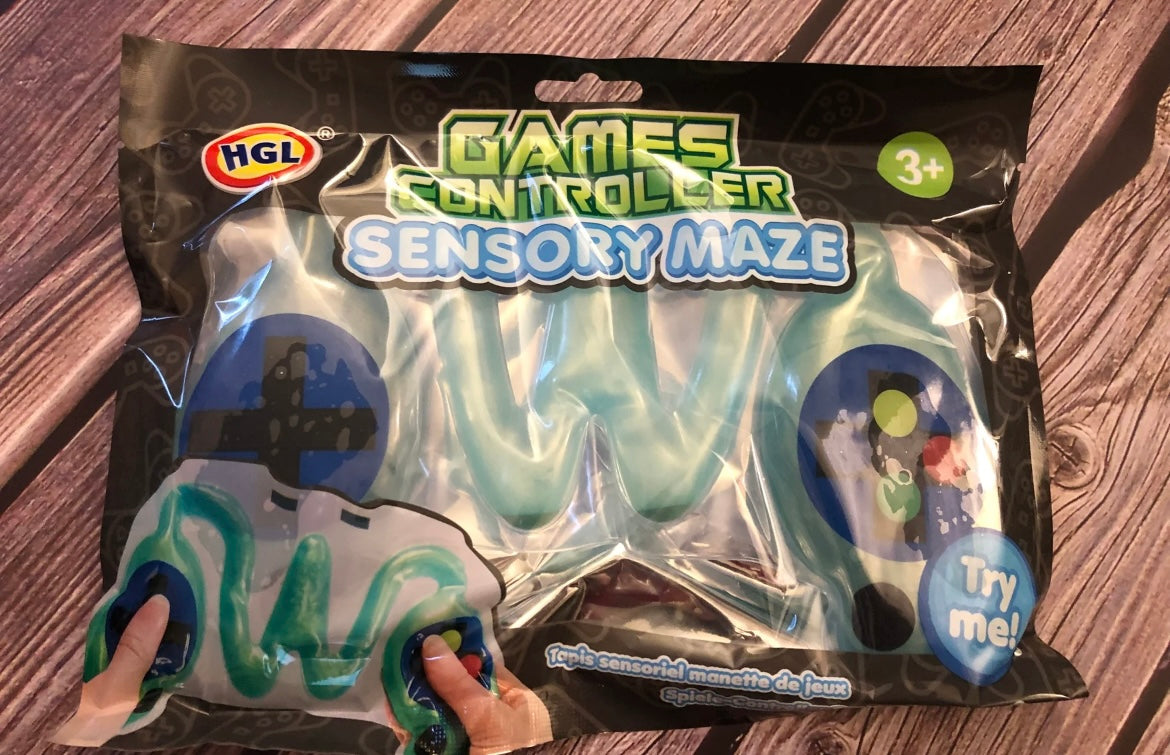 Game controller sensory maze