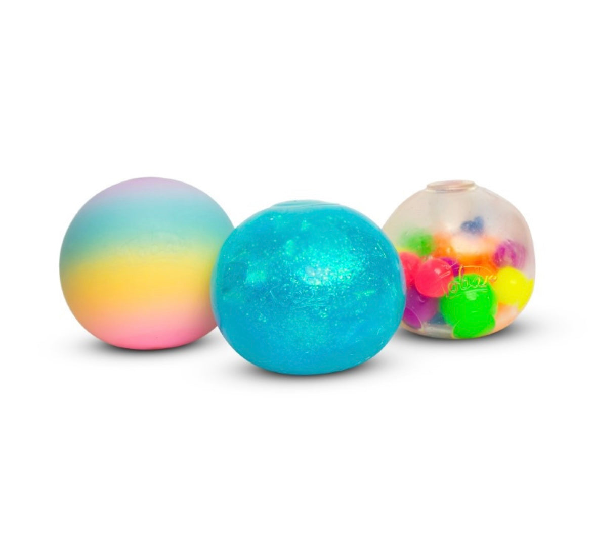 Scrunchems rainbow and dolphin squish ball