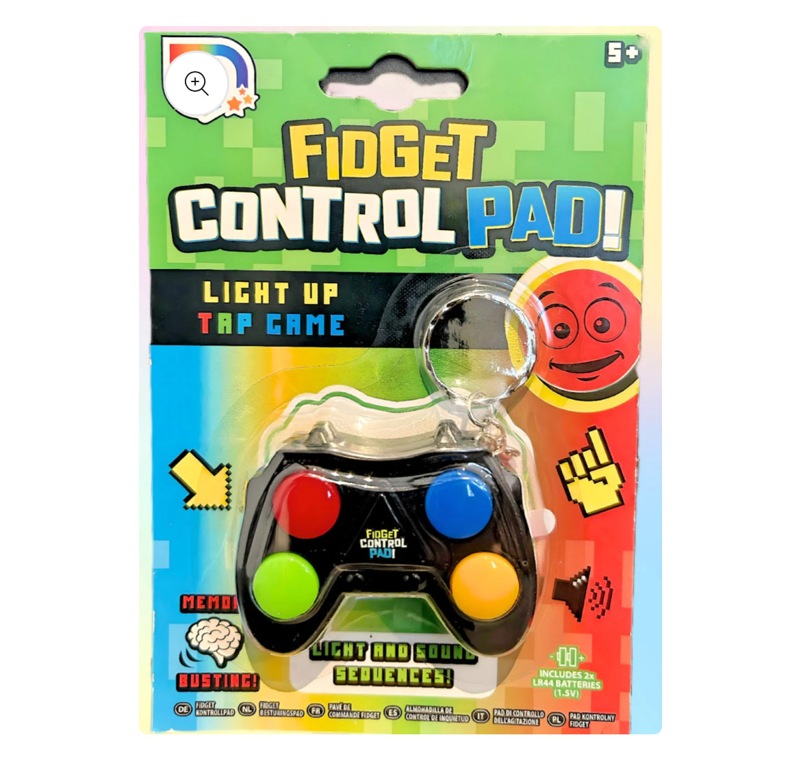 Fidget control pad light up game