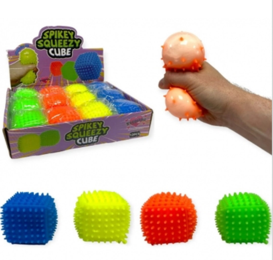 Neon tactile squishy cubes