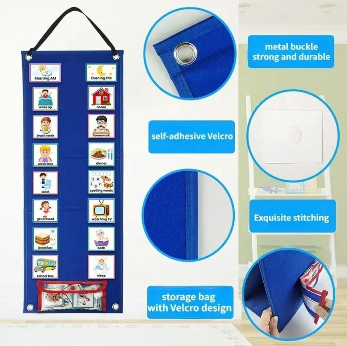 Daily visual reminder , routine schedule chart