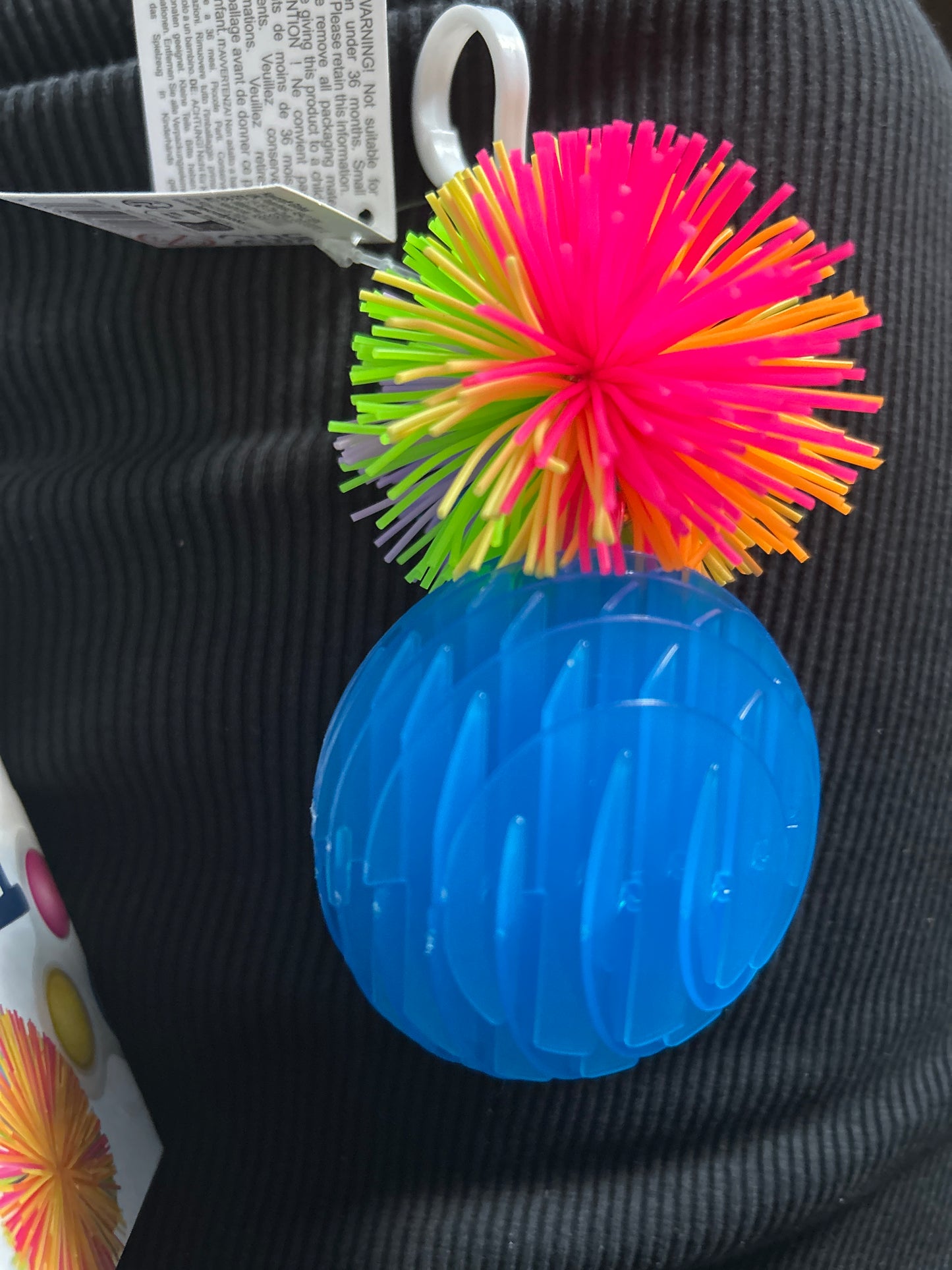 Pompom popper keychain