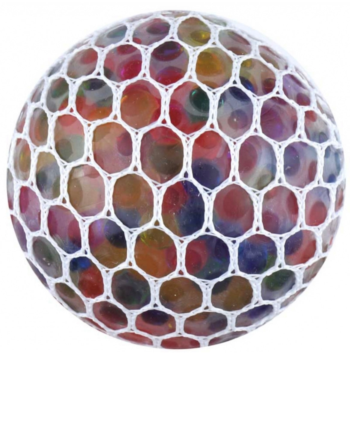 Mesh ball with beads